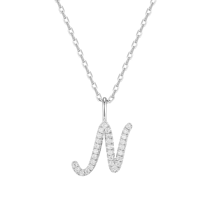 Imprint Artistic Initial Pendant Necklace