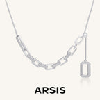 Medium Paperclip Lariat Necklace
