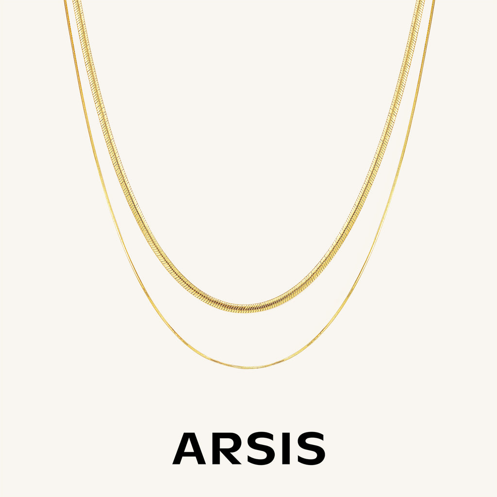 Mix & Match Snake Chain Twin Necklace