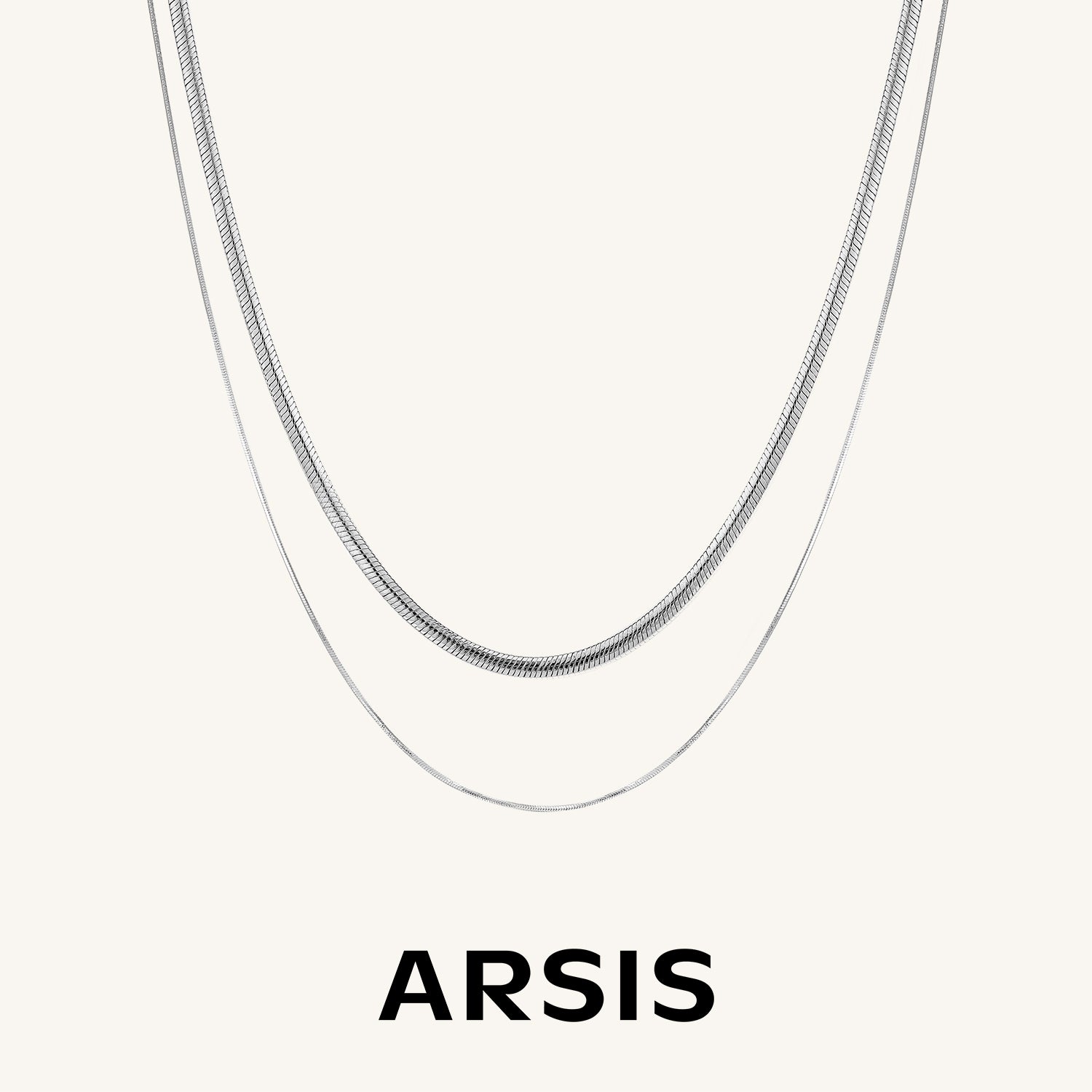 Mix & Match Snake Chain Twin Necklace