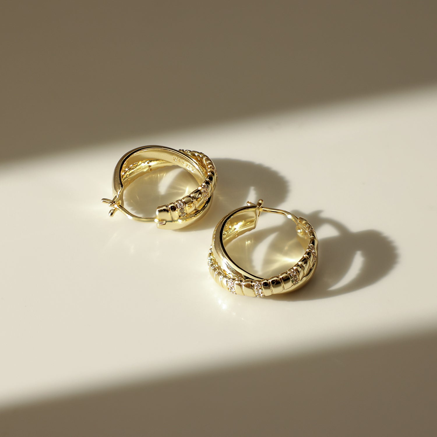 Mix & Match Double-Row Snake Chain Hoop Earrings