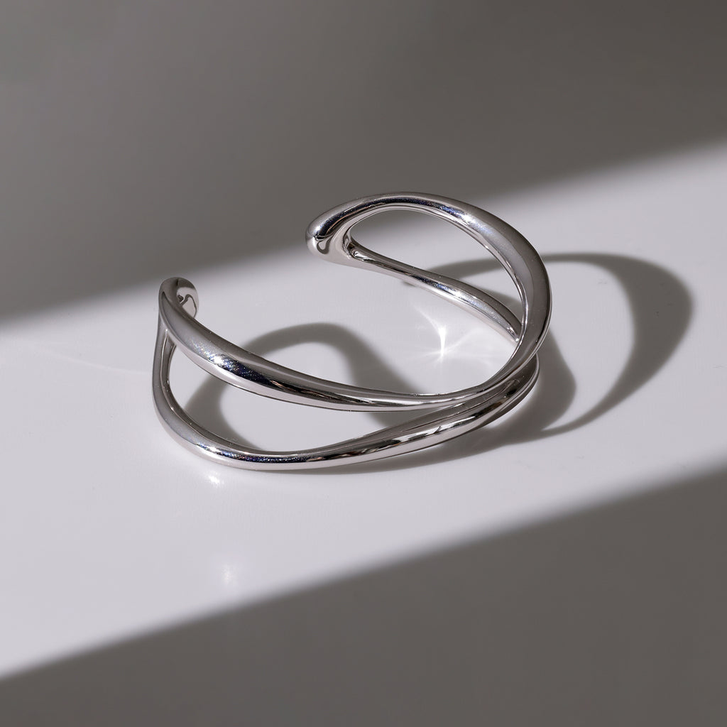 Crafted Double-Layer Cuff Bracelet