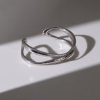 Crafted Double-Layer Cuff Bracelet