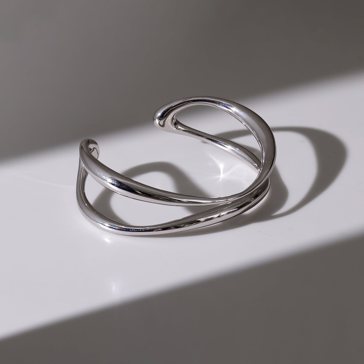 Crafted Double-Layer Cuff Bracelet