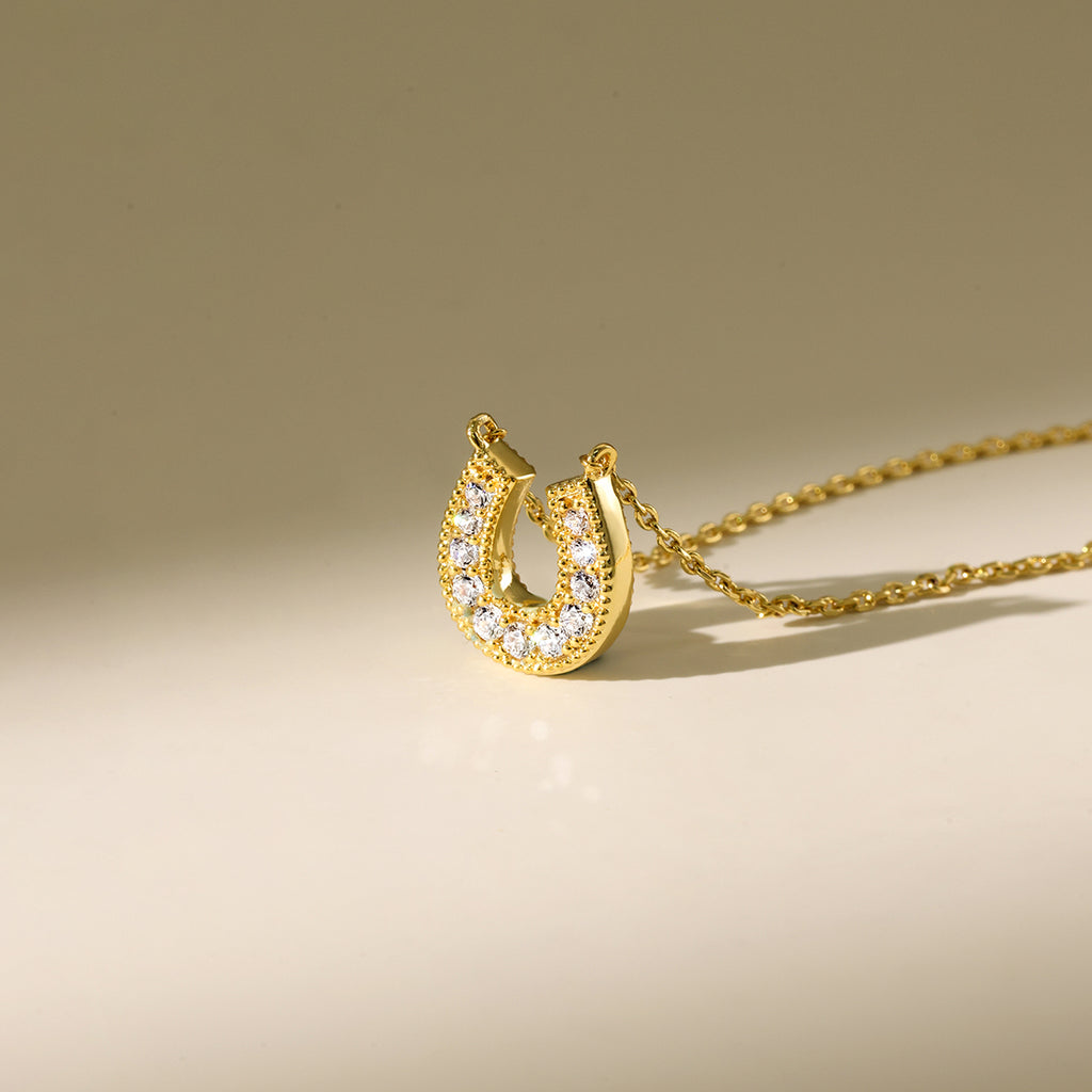 Lucky Symbol Horseshoe Necklace