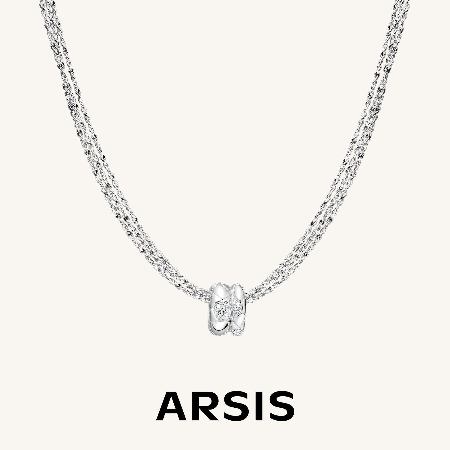 Good Luck Multi Strand Necklace with Charm
